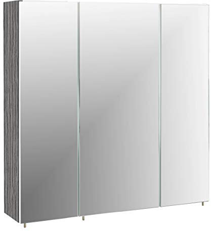 Schildmeyer Trient Spiegelschrank, Holzdekor, esche grau Dekor, 71 x 70 x 16 cm