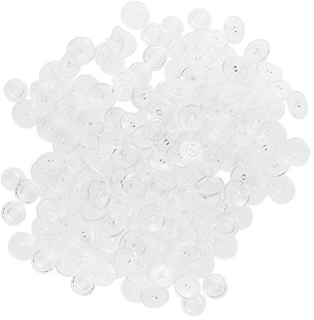 sharprepublic 50er Pack Transparent Druckknöpfe Nähfrei Druckknopf Snaps Verschluss Knopf Textil Buttons 1.2cm