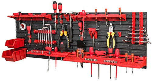 PAFEN Lagersystem 1152 x 390mm Stapelboxen Wandregal Sichtlagerkästen Schüttenregal Lagersystem 2 Boxen