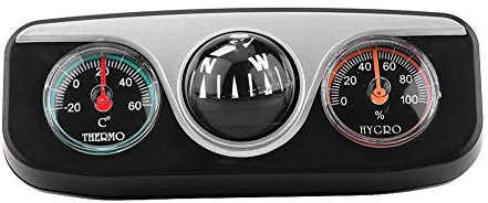 3 in 1 Multifunktionaler Navigation Compas, KSTE 3 in 1 Auto-LKW-Dash Mount Navigation Richtung Kompass-Thermometer-Hygrometer