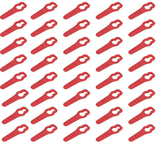 Masterpart 40 x Genuine ALM MEH29 Grass Cutting Plastic Blades For Sovereign Lawnmowers