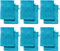 REDBEST Waschhandschuhe, Waschlappen 12er-Pack Chicago türkis Größe 15x21 cm - saugstark, strapazierfähig, ideal für Reisen, Sport (weitere Farben)
