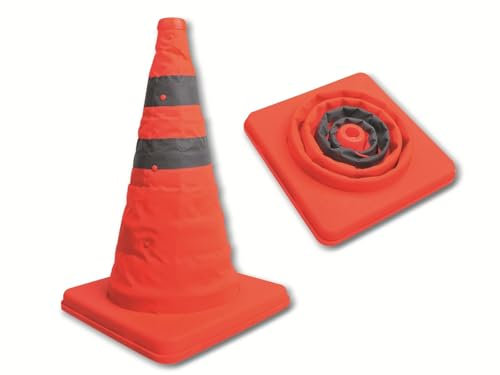 IWH Vertriebs GmbH Faltkegel Warnkegel/Verkehrskegel/Verkehrskegelschild/Faltbar Warnkegel Sicherheitspilone Sicherheitskegel Mehrzweck-Popup-Reflektierender Sicherheitskegel