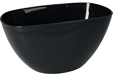 KOTARBAU® Jardinera Ovalada, Maceta de plástico, 200 x 130 mm, Jardinera para Flores y Plantas, Color Antracita, Macetero Ovalada, Tiesto Decorativo, Macetero Estrecho y Largo, Macetero Gris Oscuro