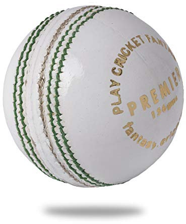 Cricnix Cricketball Premier White Leather (3er-Pack) 155,9 g für Senioren Match