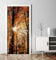 MyMaxxi - Tür bekleben mit Türtapete Türposter Türfolie Selbstklebend 90x200 Herbstwald - Tür verschönern Türaufkleber Türklebefolie Blätter Erntezeit orange