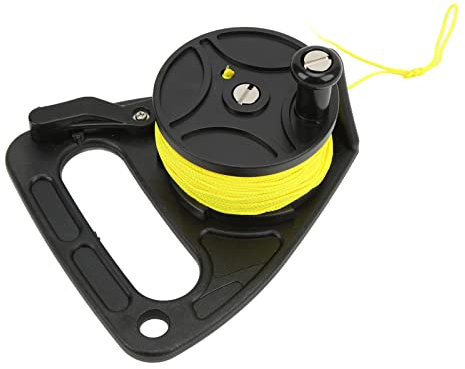 Folanda Dive Reel with Thumb Stopper, Portable Scuba Diving Reel Kayak Anchor 150ft, Multi Purpose Dive Reel, for Cave and Wreck Exploration/Recreational Diving/Spear Fishing, with Stop Switch(#1)