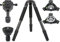 TINKTEEK Jumbo Carbon Stativ Groß Rohrdurchmesser 40mm mit 75mm Schüsseladapter 2 Griffe 160CM 2.44KG Videostativ Tragkraft 40KG Schüssel Stativ