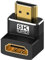 JBSTK 8K HDMI Winkelstecker 90 Grad, Verbinder 2.1, Stecker Auf Buchse, Vergoldeter Winkeladapter, 8K@60Hz / 4K@120Hz, eARC, HDR, Dolby Für Wandmontage TV/Laptop/Roku Stick/PS5