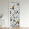 Construction Door Curtain for Doorway Privacy,Cartoon Equipment Trucks 30%-50% Room Darkening Blackout Curtain,Car Excavator Tractor Vehicles White Room Divider Curtain Cover,106x203cm1 Panel