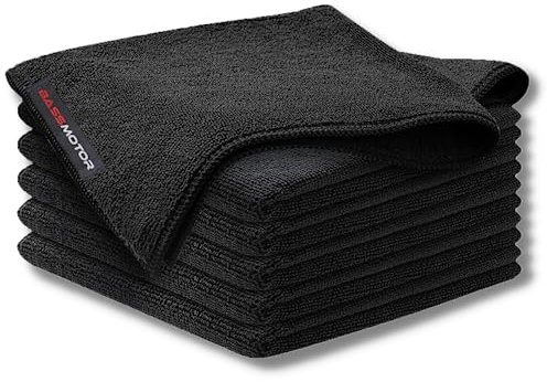 BassMotor Bayeta Microfibra Limpieza (Pack de 5 Bayetas Premium) Ultra Absorbentes 40x40cm 400 GSM