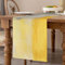 Tischläufer Modern 40x140cm Frühling Sommer Gelber Malerei Abstrakter Tischläufer Leinen Tischdekoration Hochzeit Küche Drinnen Draußen Urlaub Party Wohnzimmer Dekor