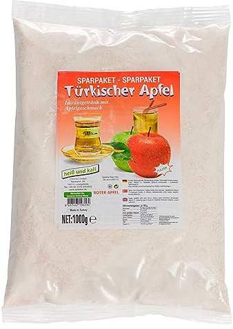 Ottoman Türkisches Instantgetränk mit rotem Apfelgeschmack 1KG (1KG, roter Apfel)