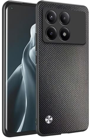 HONLEN Hülle für Poco X6 Pro 5G (6.67 Inches) Business Telefonhülle aus Leder mit Rückseite, Kevlar