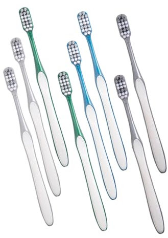 HAPINARY 8-teilige Reisezahnbürsten Zum Professionellen Zähneputzen Für Erwachsene Und Männer Mit Robustem Kopf Und Anti-rutsch-design Leicht Und Tragbar Für Reisen Und Camping