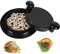 Wekuw Trituradora de Pollo 18cm Desmenuzador de Pollo Cortador Manual de Carne Deshilachador de Carne con Asas Ergonómicas y Base Antideslizante, para Verduras,Carne de Cerdo,Pollo (Negro)