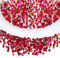 BEEFLYING 200 Stück 3 mm Würfel-Kristallglasperlen für die Schmuckherstellung, quadratische Glas-Abstandsperlen für Armbänder, Halsketten, Ohrringe, Bastelarbeiten, Heimdekoration (rot)