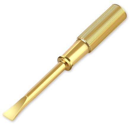 Mini Screwdriver Stainless Steel, Screw Driver Fits for Love Bracelet, Slotted Screw Driver Repair Tools for Jewelry Bracelet(Gold)