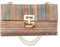 YOUSIS Pochette en paille tissée pour femme - Pour l'été, la plage, le mariage, Multicolore, Taille unique