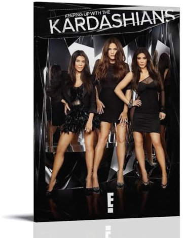 Fashion Magazine Keeping Up With The Kardashians Poster Dekorative Malerei Leinwand Wandkunst Wohnzimmer Poster Schlafzimmer Malerei,Wandkunst Bilddruck Moderne Familienzimmer Dekor 24x36inch(60x90cm)