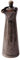 WIHXES Dispenser di Salsa di Soia in Ceramica Giapponese Tradizionale - Bottiglia di Ceramica da 120ml per Salsa di Soia e Aceto (120ml,Brown)