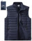 Outdoor Ventures Men's Puffer Gilet Packable Quilted Bodywarmer Padded Vest Outerwear Waistcoats Water-Resistant Windproof Sleeveless Jacket for Golf Running Hiking Horse Riding Dark Blue M