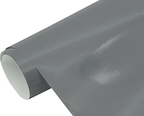 Neoxxim 8,4€/m2 3D Auto Folie Glanz - grau glänzend 500 x 150 cm Lackfolie Car Wrapping Lackschutzfolie blasenfrei flexibel
