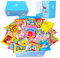 Sakura Box Japanese Candy & Snacks Okashi Share Pack, Premium Okashi & Dagashi Food, Ocha Green Tea Drink