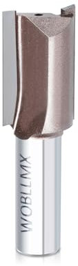WOBLLMX Fresa de enrasado de 12 mm, diámetro de 22 mm, longitud de trabajo de 30 mm, hoja de metal duro, manejable, duradera y afilada para trabajar la madera, bricolaje en casa