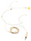 3.5mm Thread Screw Lock Head Microphone Replacement Headset Headworn Microphone Double Earhook Headworn Mic Enduring