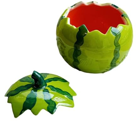 Cuenco de Sandía para Decoración, Taza de Té, Taza de Cerámica para Sala de Estar,