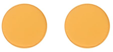 2er-Set Tragbar Rund Sitzkissen 30x30x2cm, Memory-Schaum mit Riemen rutschfest Gemütlich Abnehmbar Waschbar Perlbaumwolle Stuhlkissen für Wohnzimmer, Küche, Konferenzraum, Garten, 2er Set Orange