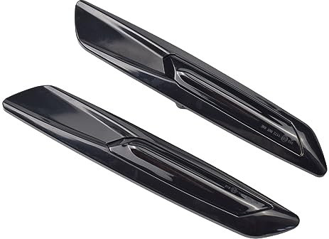 Yoegerery LED Dynamische Seitenblinker Bernstein Super Bright Canbus Sequentielle Repeater Lichter für B-MW 1 3 5er Serie E90 E91 E92 F30 E93 E46 E60 E61 (Schwarz)