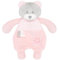 bagigi Doudou neonato peluche sonaglio gioco neonati 0 mesi+ (Orso rosa)