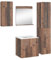 Vicco Conjunto de Muebles de baño Izan, Estilo Antiguo, 5 Piezas con Mueble Alto y Alto