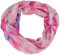 styleBREAKER Damen Loop Schal mit Brushstroke Herz Muster | luftiger Schlauchschal | weiches Halstuch für Frühling und Sommer aus Viskose 79 x 49 cm, Farbe:Pink