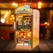 Book Nook, Booknook Kit, DIY Miniature House Set Bastelset Erwachsene, Nook Book 3D Puzzle Holz mit LED-Licht und Café Bäckerei, Kreatives Bücherregal-Deko-Set Erwachsene ab 14+