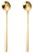2 Pcs Coffee Spoons Set 5.12in Mini Coffee Spoons Stainless Steel Espresso Spoon Mini Teaspoons for Coffee Sugar Dessert Cake Ice Cream Soup