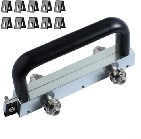 MeevrgR PVC-Bodenbelag-Nutwerkzeug-Set mit 3 Führungsrädern und 30 Klingen, verstellbare Tiefe für Sport-Linoleum-Böden, 3 mm Schlitzbreite (klein, breit, 10 Klingen)