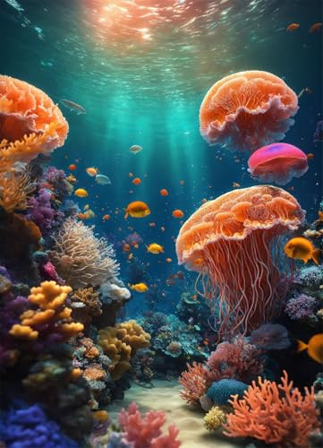 1200 Teile Puzzle Für Erwachsene,Unterwasser-Korallenlandschaft DIY-Puzzle,Kreative Unterhaltung, Spaß, Klassisches Puzzles Familienspiele