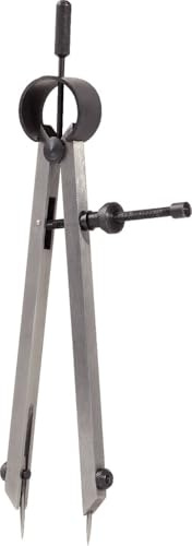 KS Tools 300.0431 Präzisions-Feder-Spitzzirkel mit auswechselbaren Spitzen, 190mm