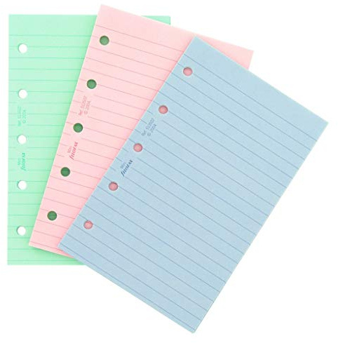 Filofax Mini Ruled Notepaper - Fashion Coloured