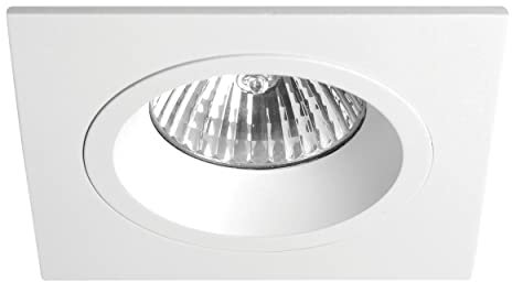 Astro Taro Square Fire-Rated Indoor Downlight (Matt White), GU10 Lamp, Designed in Britain - 1240026 - 3 Years Guarantee