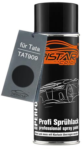 TRISTARcolor Car paint Spray can for Tata TAT909 Taxi Black Base coat spray can 400ml