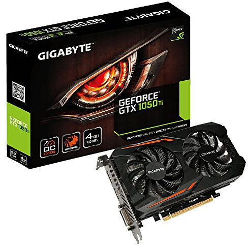 Gigabyte GeForce GTX 1050 Ti OC 4GB GDDR5 128 bit PCI-Exp x16 1x DVI 1x HDMI 1x DP aktiv