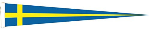 U24 Langwimpel Schweden Fahne Flagge Wimpel 150 x 40 cm Premiumqualität