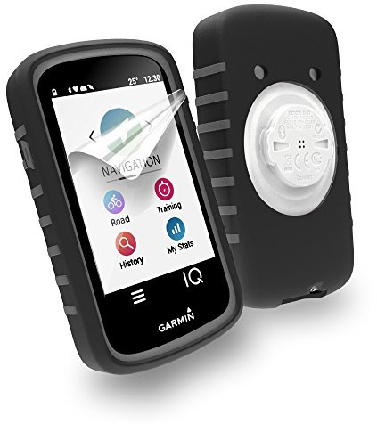 TUFF LUV Mega Doppel Dual Layer Doppel Schutzhülle für Garmin Edge 1030 - Schwarz/Grau