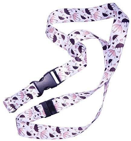 Courroie de Cou de Lanière, l'impression Recto-verso en Couleur et Idéale Pour Les Clés de Badge D'identification Mobiles Mp3 USB Holder(style 1)