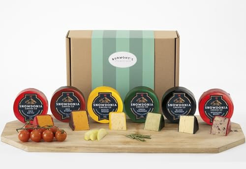 Snowdonia Cheese Company Ultimate Selection Hamper Including Award Winners - Black Bomber, Beechwood, Red Devil, Bouncing Berry, Green Thunder & Red Storm - Hamper Exclusive To Burmont's