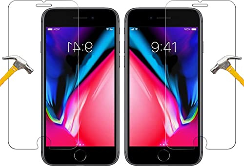 wsiiroon Schutzfolie kompatibel mit iPhone 7/iPhone 8, Displayschutzfolie mit 3D Touch kompatibel, 9H Härte, 2.5D Rand, Anti-Öl, Anti-Fingerprint, 99% Transparentes Displayschutz Panzerglasfolie